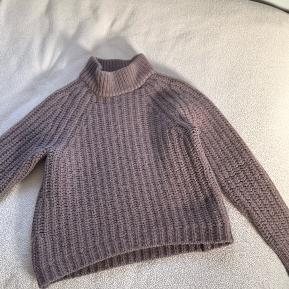 NakedCashmere Dusty Purple Turtleneck Sweater